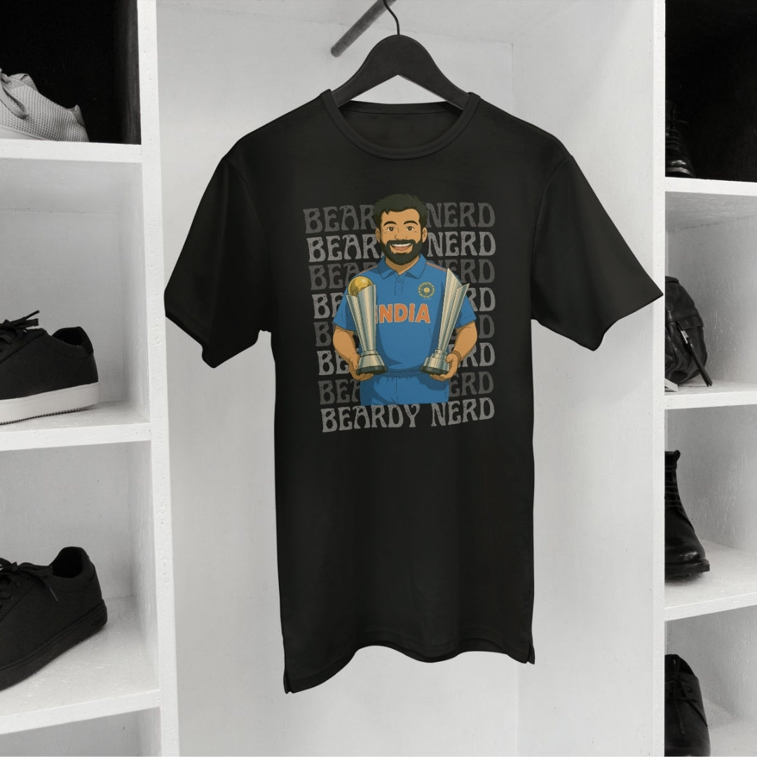 Rohit Sharma Ghibli Tee – Double Trophy Edition