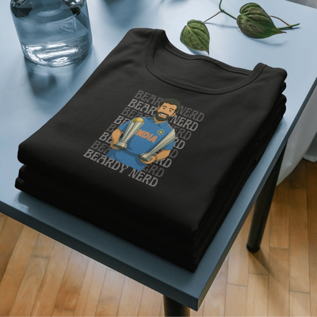 Rohit Sharma Ghibli Tee – Double Trophy Edition