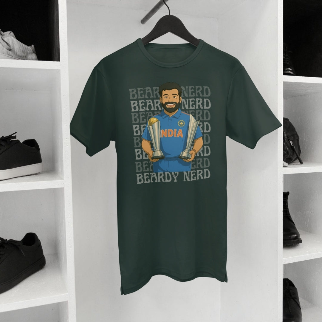 Rohit Sharma Ghibli Tee – Double Trophy Edition