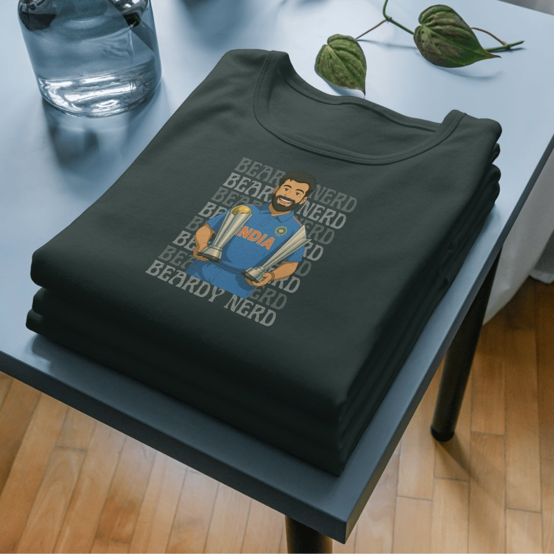 Rohit Sharma Ghibli Tee – Double Trophy Edition