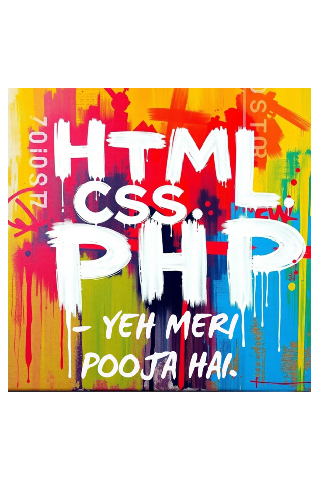 HTML CSS & PHP - YEH MERI POOJA HAI | Round Neck Full Sleeves