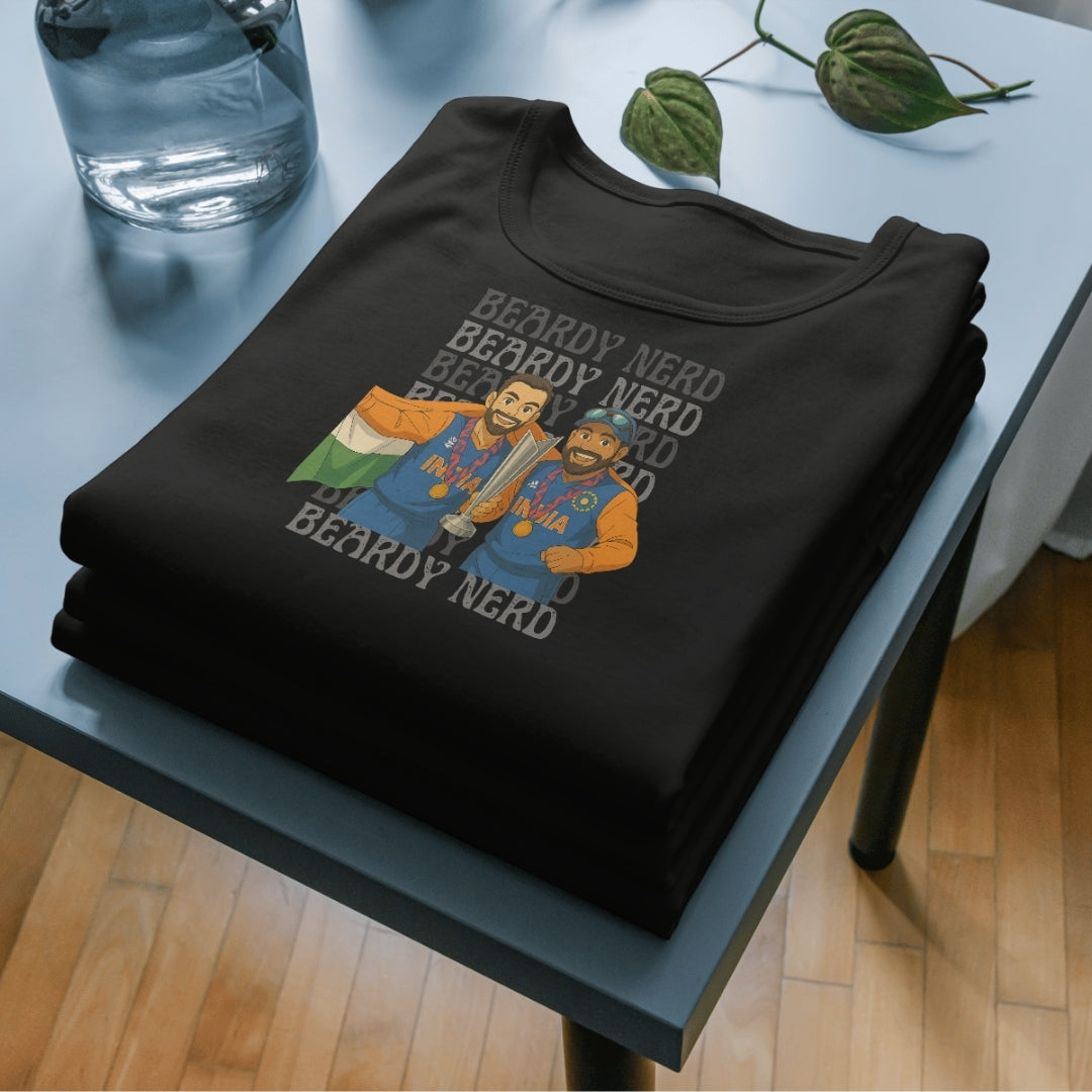 Rohit & Virat in Ghibli Glory Tees