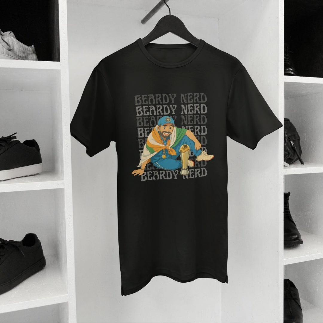 Rohit Sharma Ghibli Tee – The Iconic Pose Edition