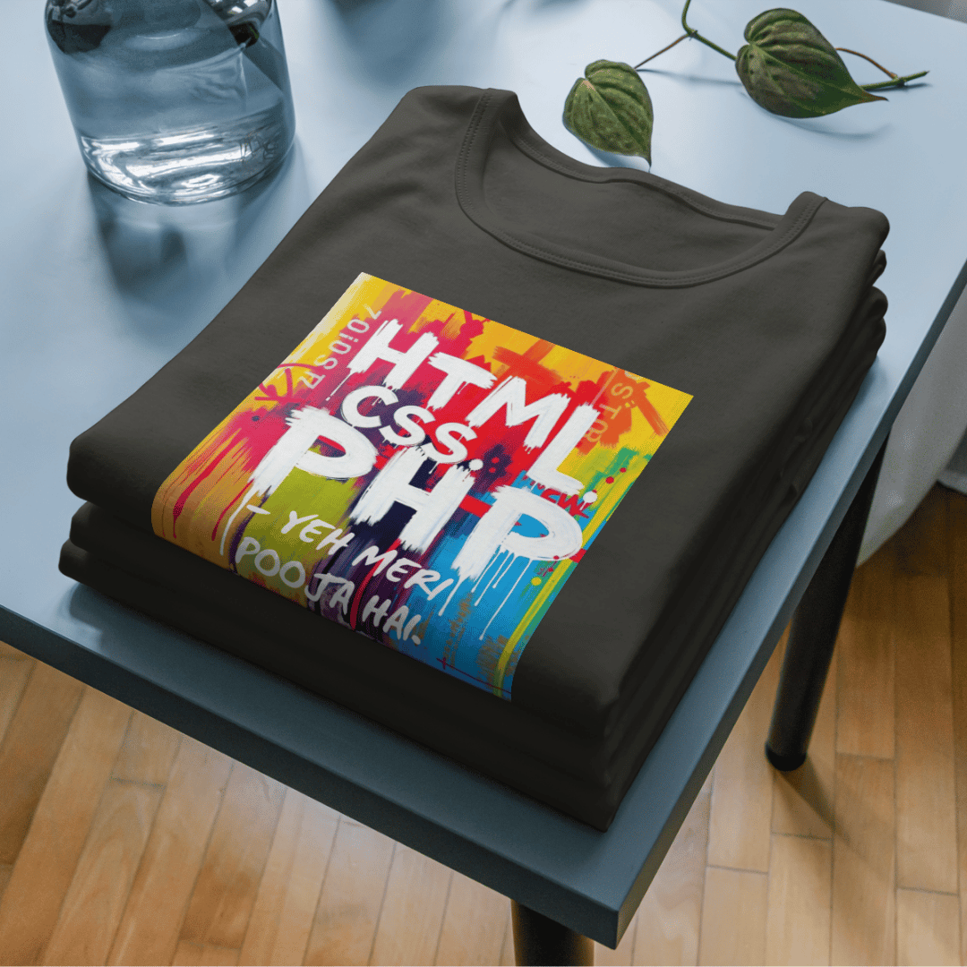 HTML CSS & PHP - YEH MERI POOJA HAI | Round Neck Full Sleeves
