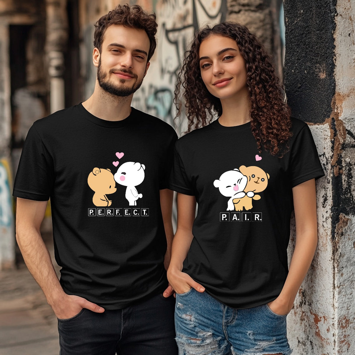 Valentine's Day Perfect Pair Tshirt for Female